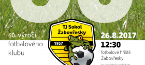 Plakát k fotbalovým narozeninám v Žabovřeskách.