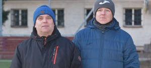 Noví trenéři béčka Táborska. Vlevo asistent Antonín Musil s koučem Zbyňkem Jarošem.