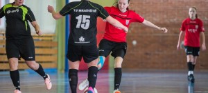 Futsalová krajská soutěž žen se uskutečnila ve velešínské hale.