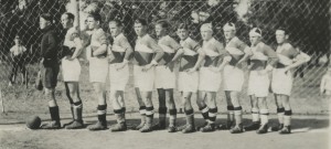 Zájezdová XI. SK Slavia Č. Budějovice v zakládajícím roce klubu 1933.